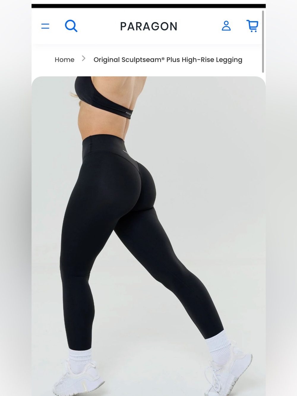 PARAGON Black High-Rise Sculpting Leggings